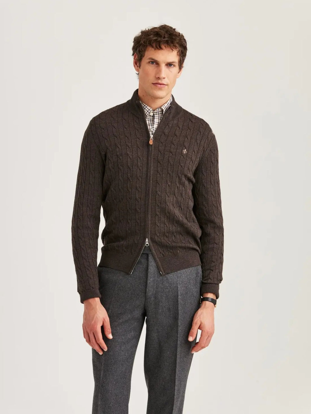 MERINO CABLE Z CARDIGAN