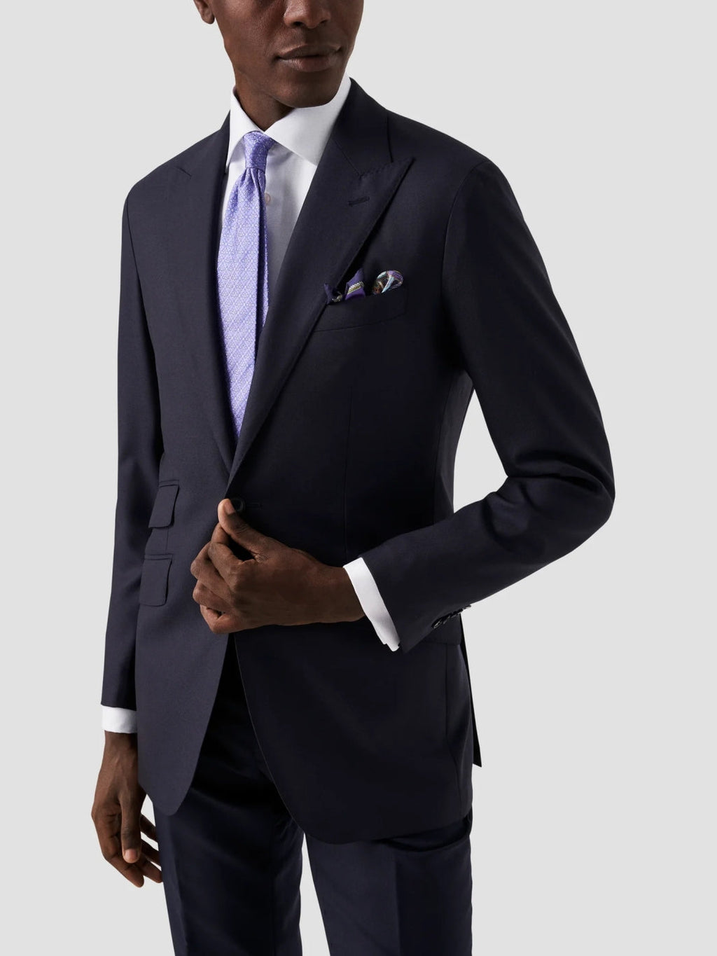 SLIM DOBBEL MANSJETT TEXTURE TWILL SKJORTE