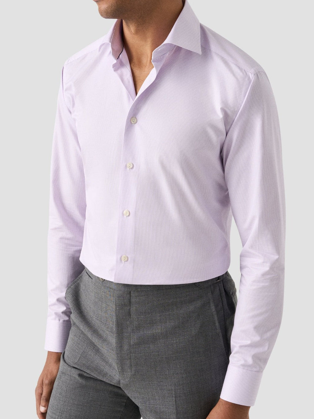 SLIM FINE STRIPE SIGNATURE TWILL SHIRT