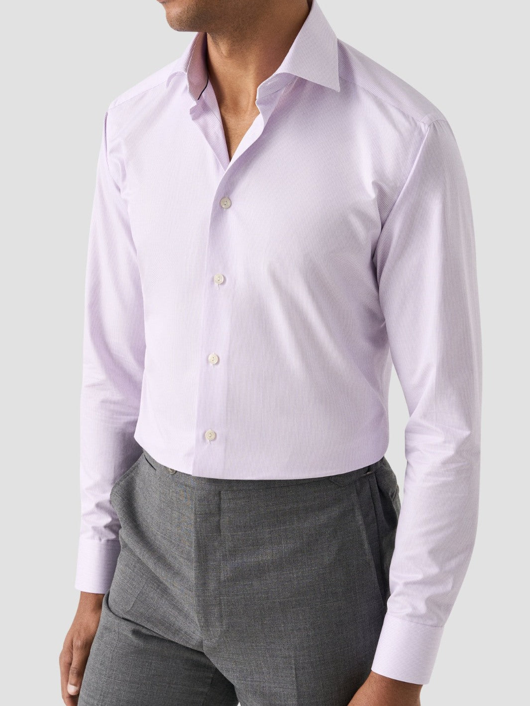SLIM FINE STRIPE SIGNATURE TWILL SHIRT