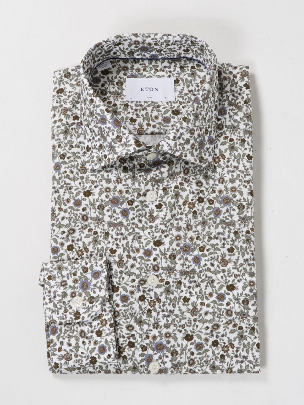 FLORAL PRINT TWILL SHIRT