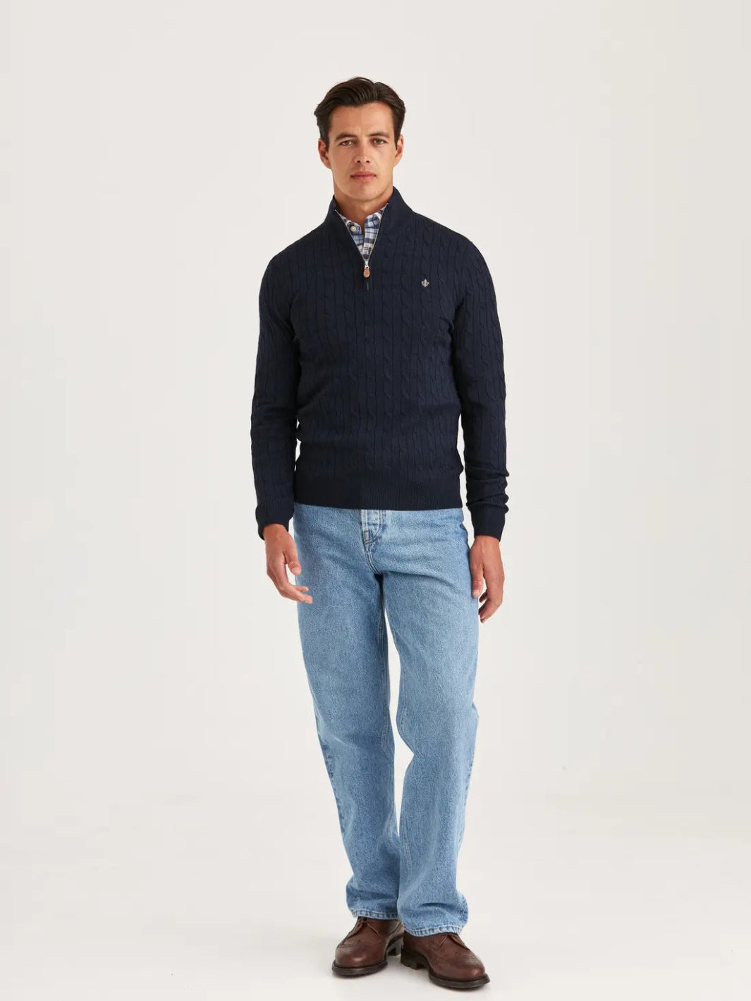 MERINO CABLE JOHN ZIP