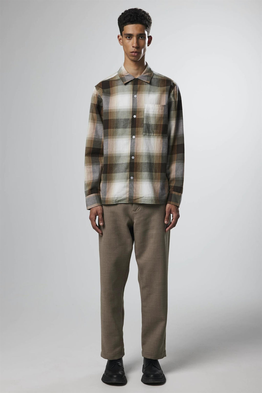 JULIO 5291 REGULAR COTTON CHECKERED OVERSHIRT