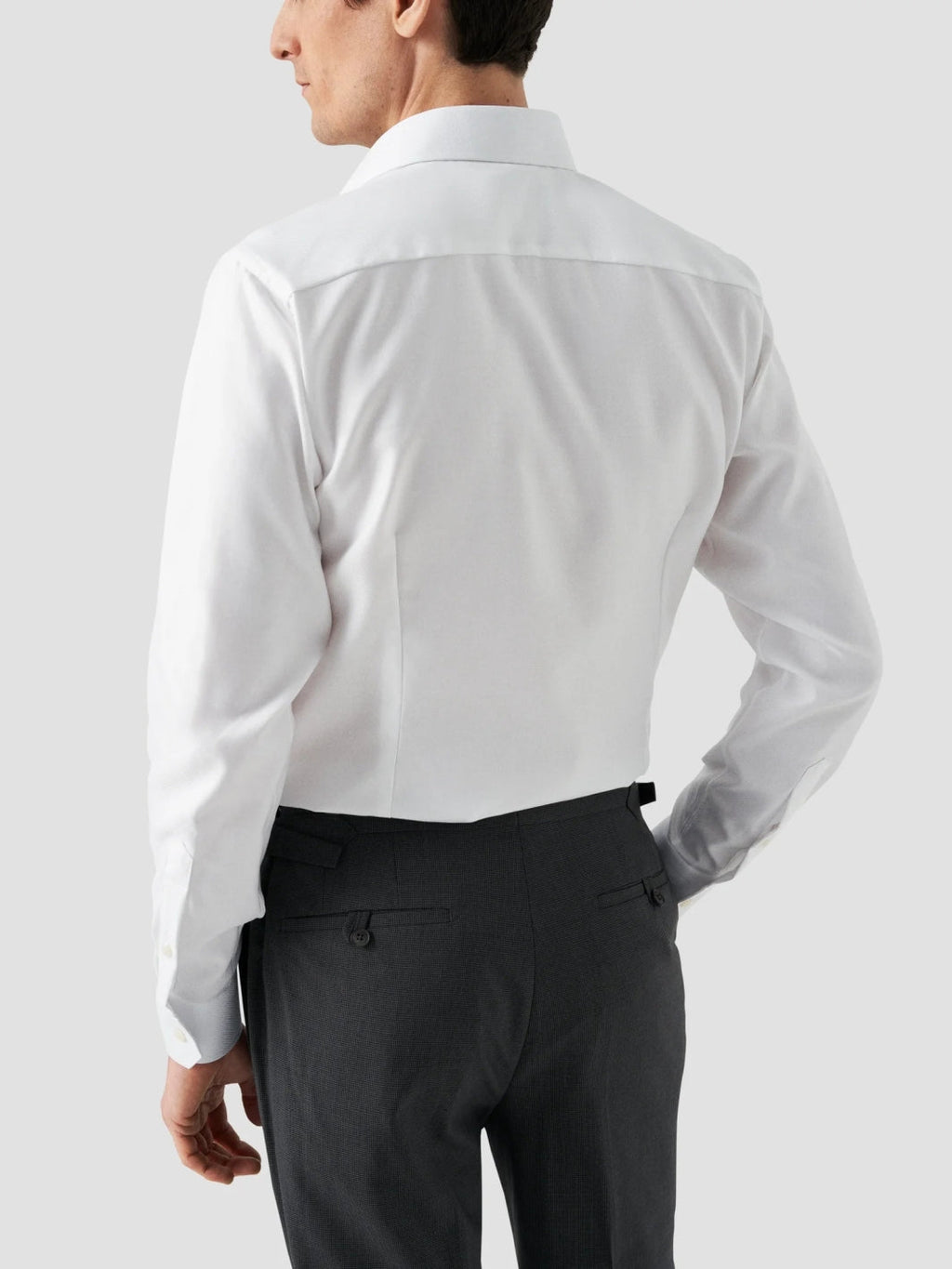 CONTEMPORARY TEXTURED TWILL SKJORTE