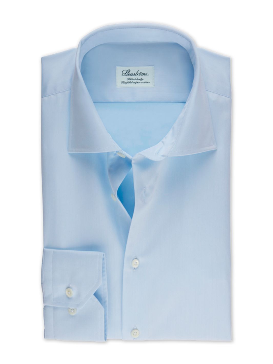 FITTED BODY BLUE TWILL SKJORTE XL-SLEEVES