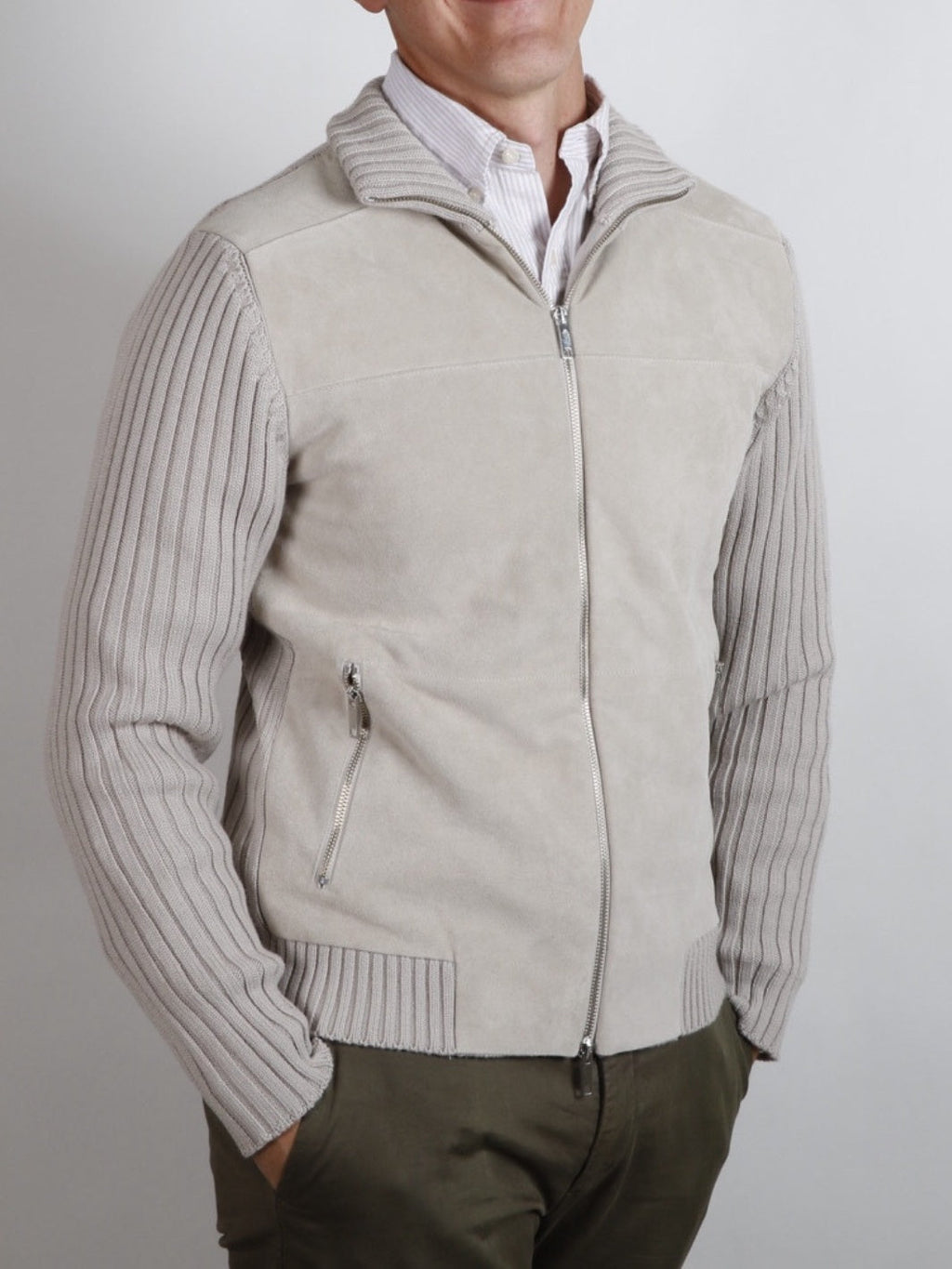 SUEDE MERINO JACKET