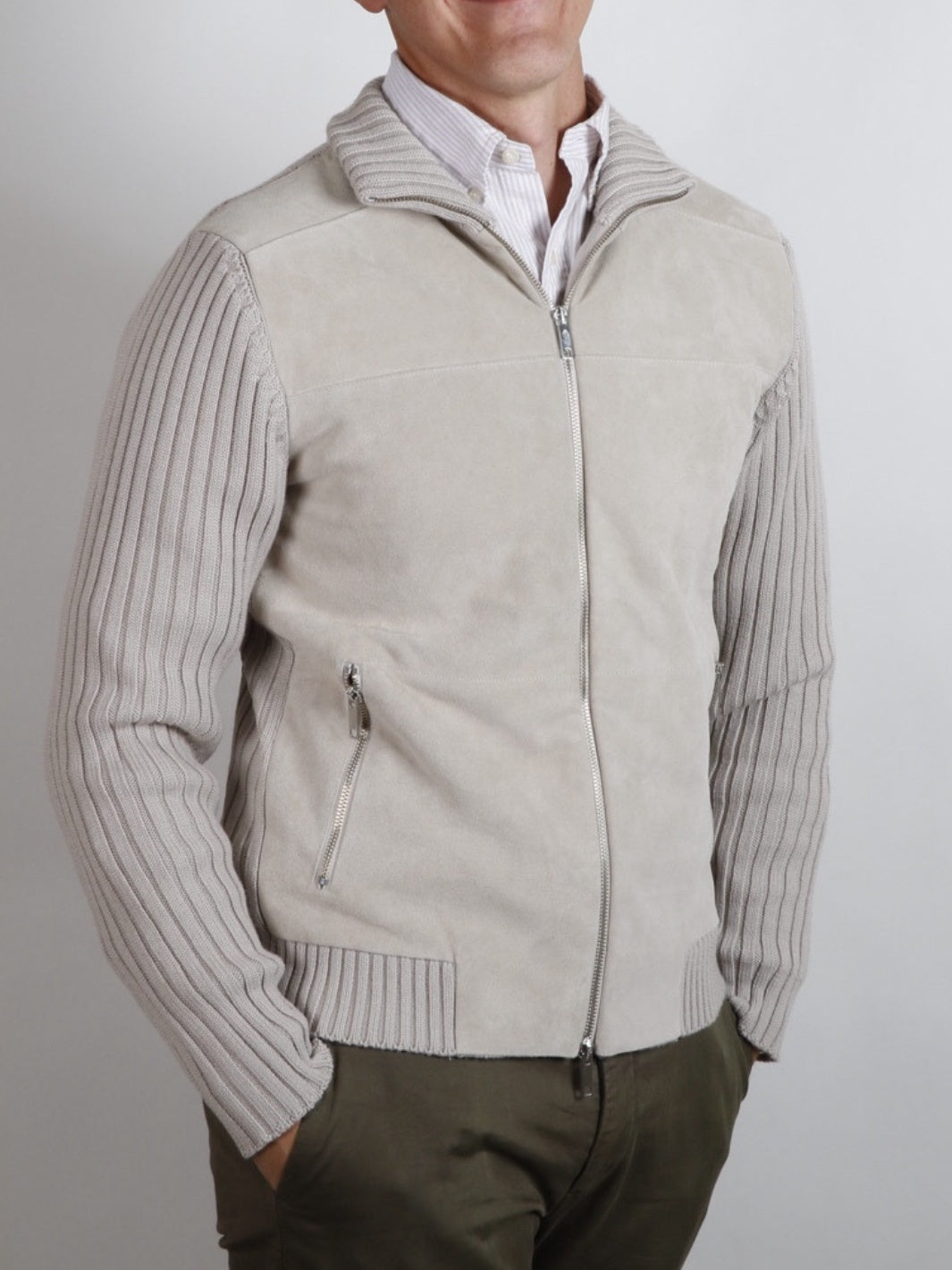 SUEDE MERINO JACKET