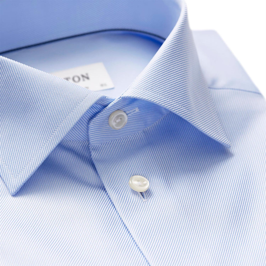 CONTEMPORARY TEXTURED TWILL SKJORTE