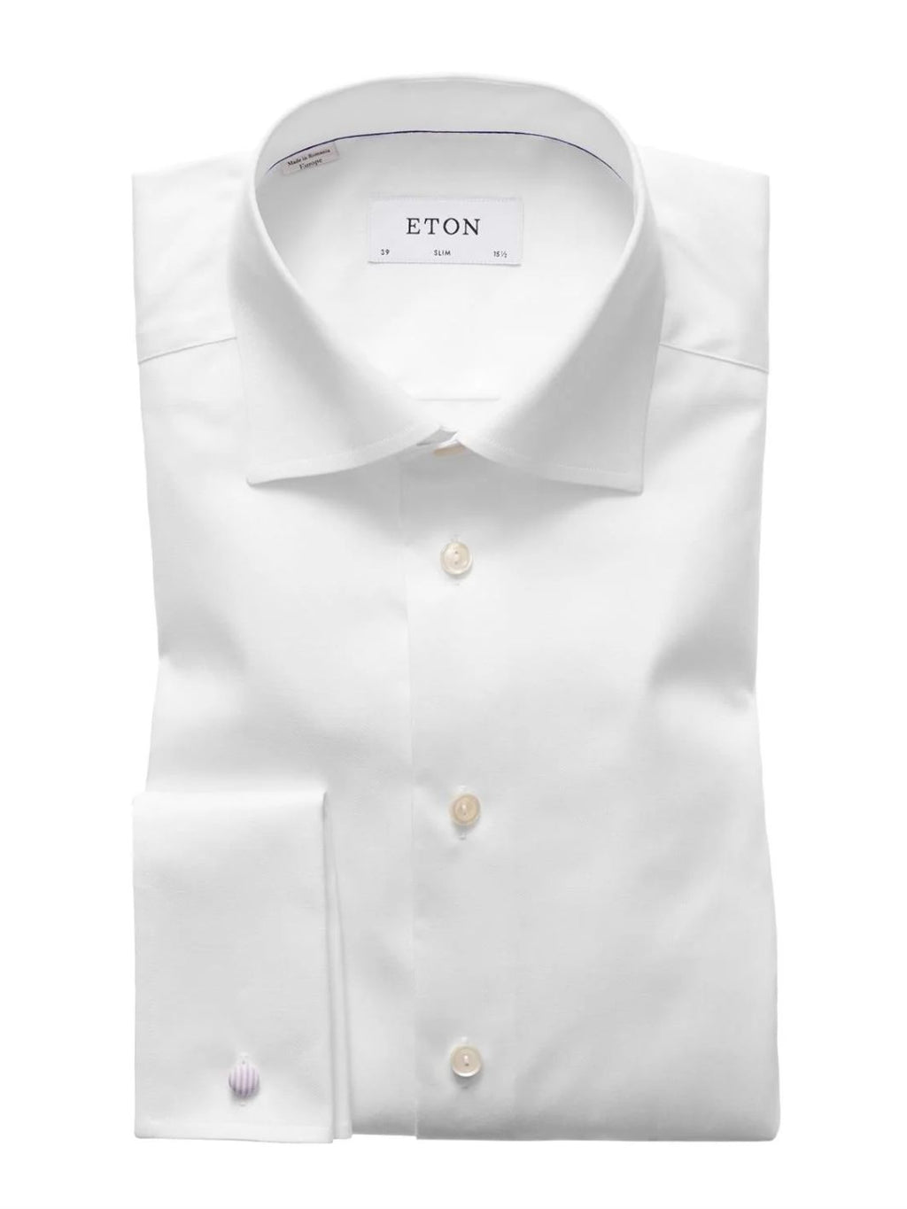 SLIM DOBBEL MANSJETT SIGNATURE TWILL SKJORTE