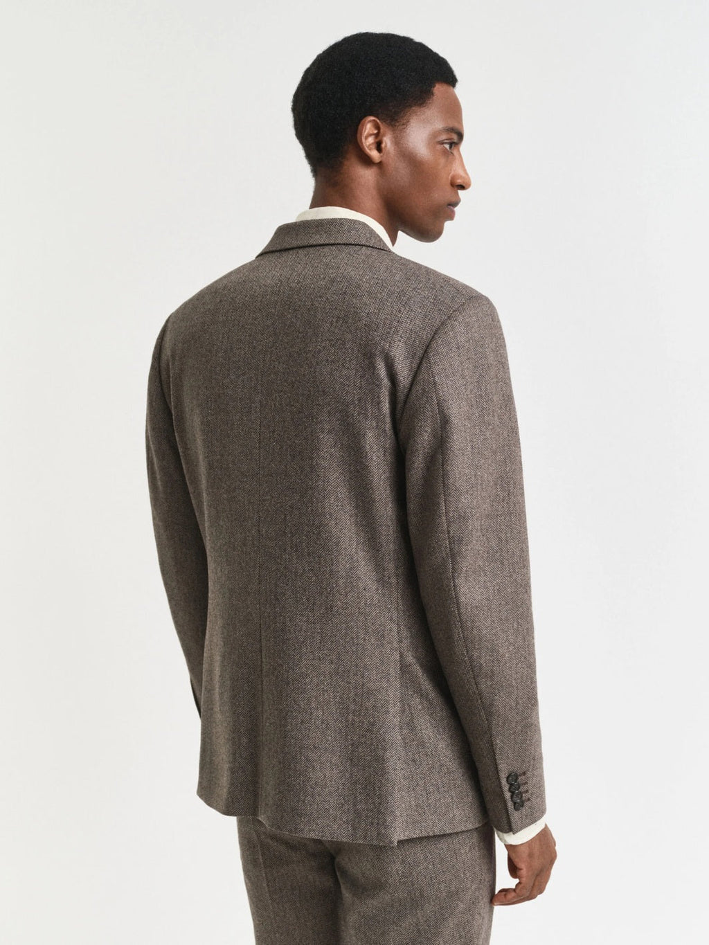 FLANNEL H.BONE SUIT JACKET