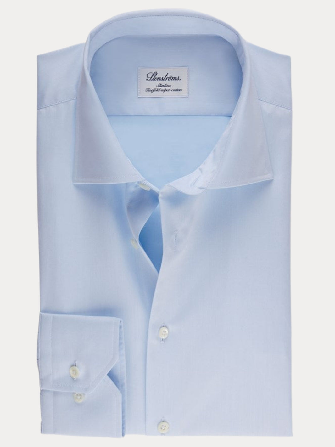 SLIMLINE LIGHT BLUE TWILL SKJORTE