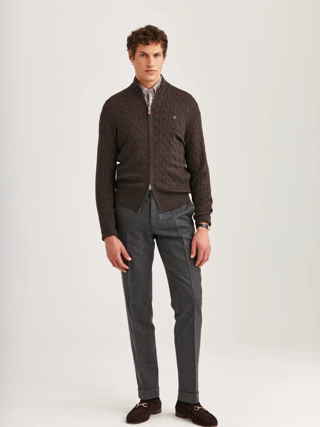 MERINO CABLE Z CARDIGAN