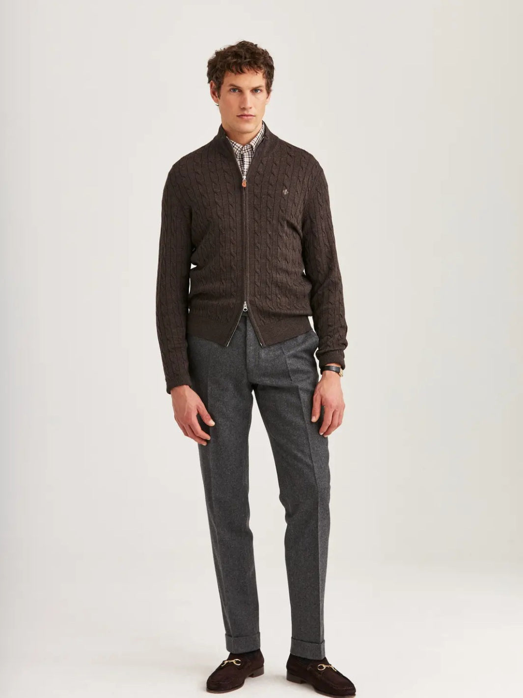 MERINO CABLE Z CARDIGAN