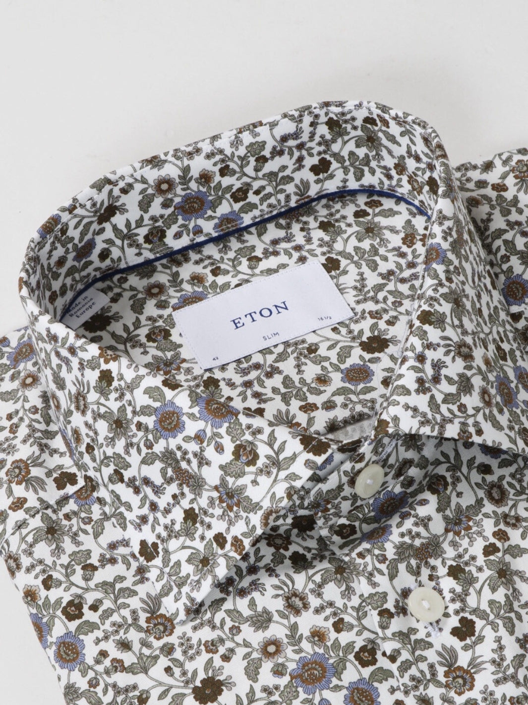 FLORAL PRINT TWILL SHIRT