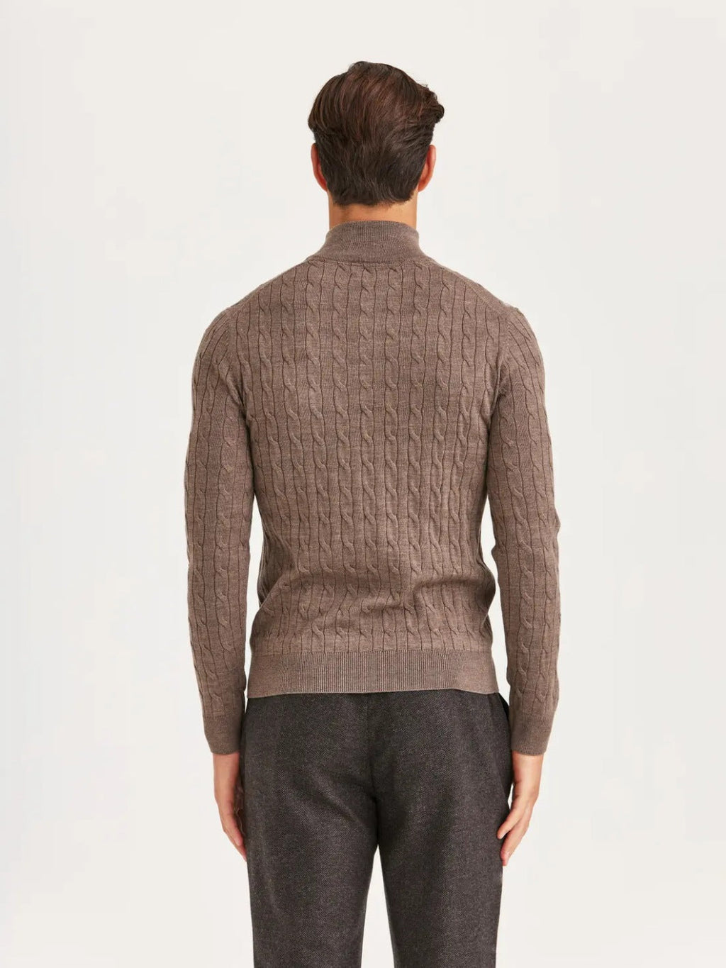 MERINO CABLE JOHN ZIP
