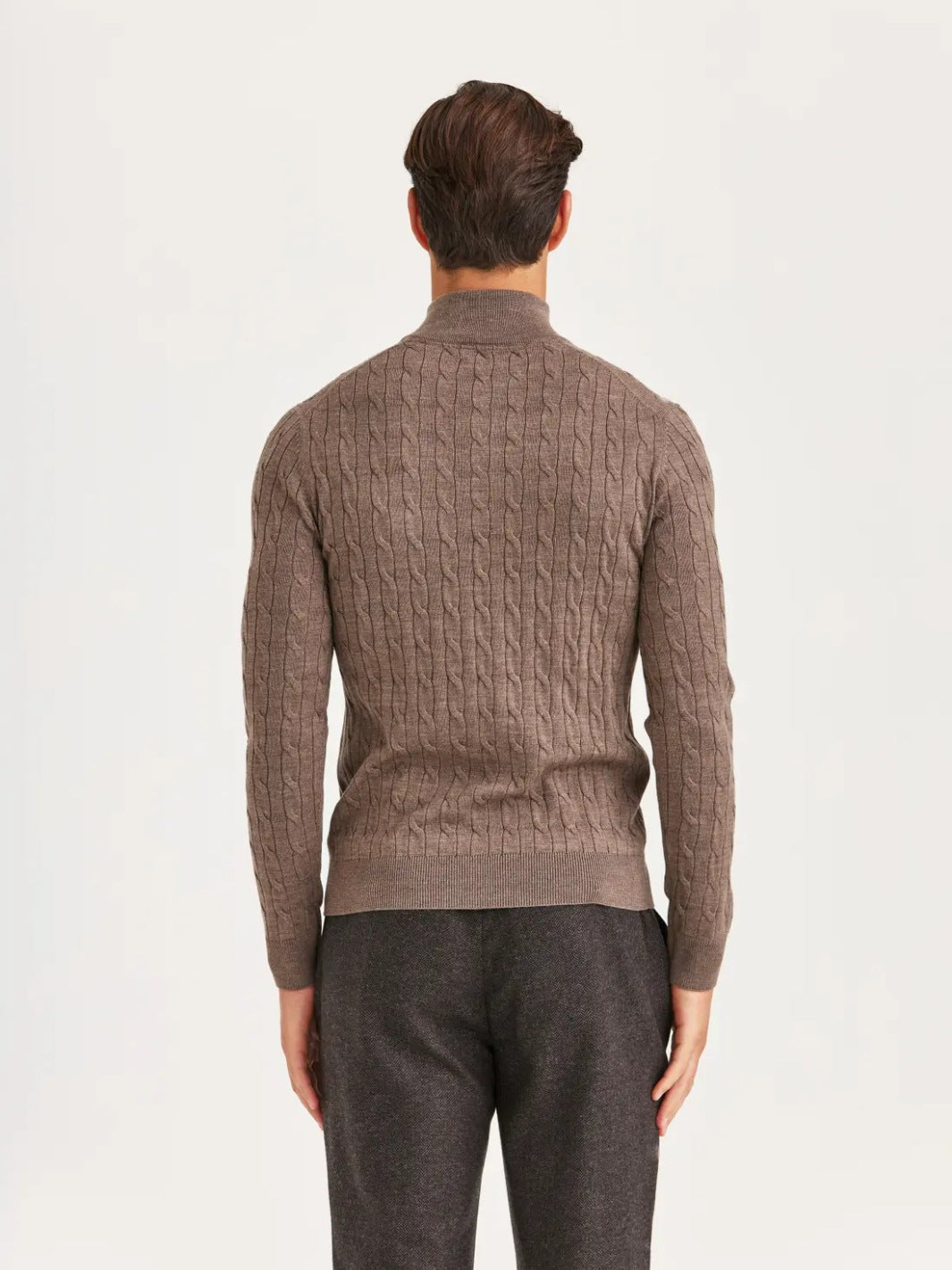 MERINO CABLE JOHN ZIP
