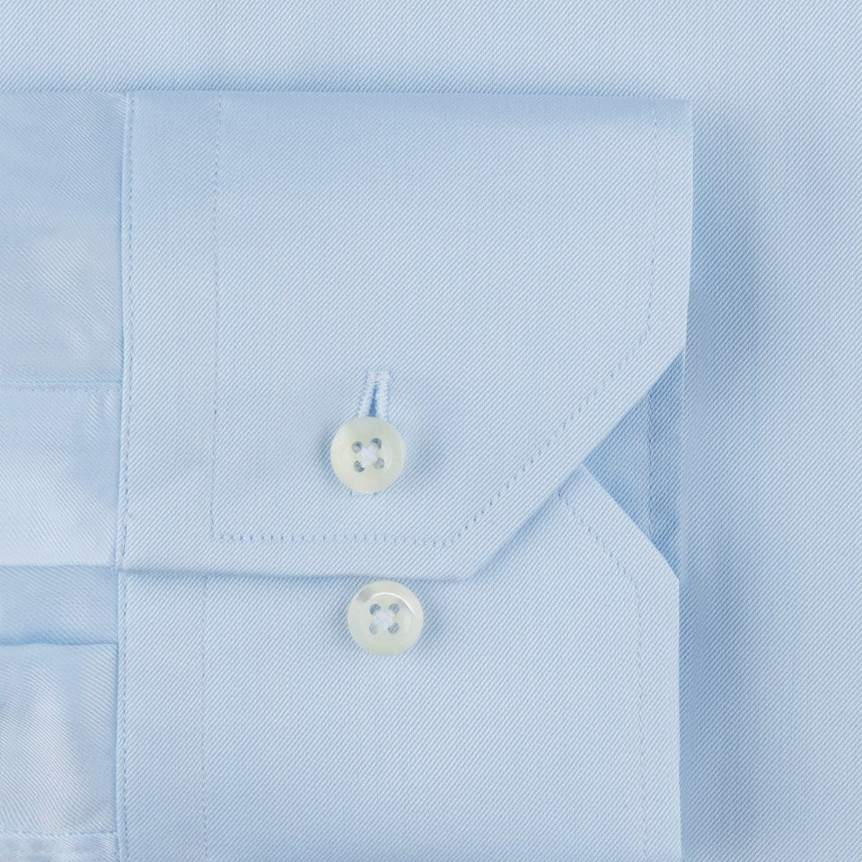 FITTED BODY BLUE TWILL SKJORTE XL-SLEEVES
