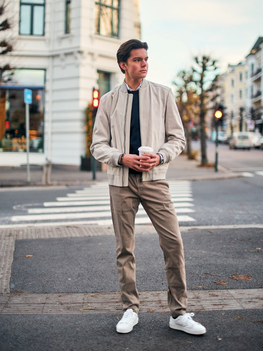 SUEDE BOMBER JACKET