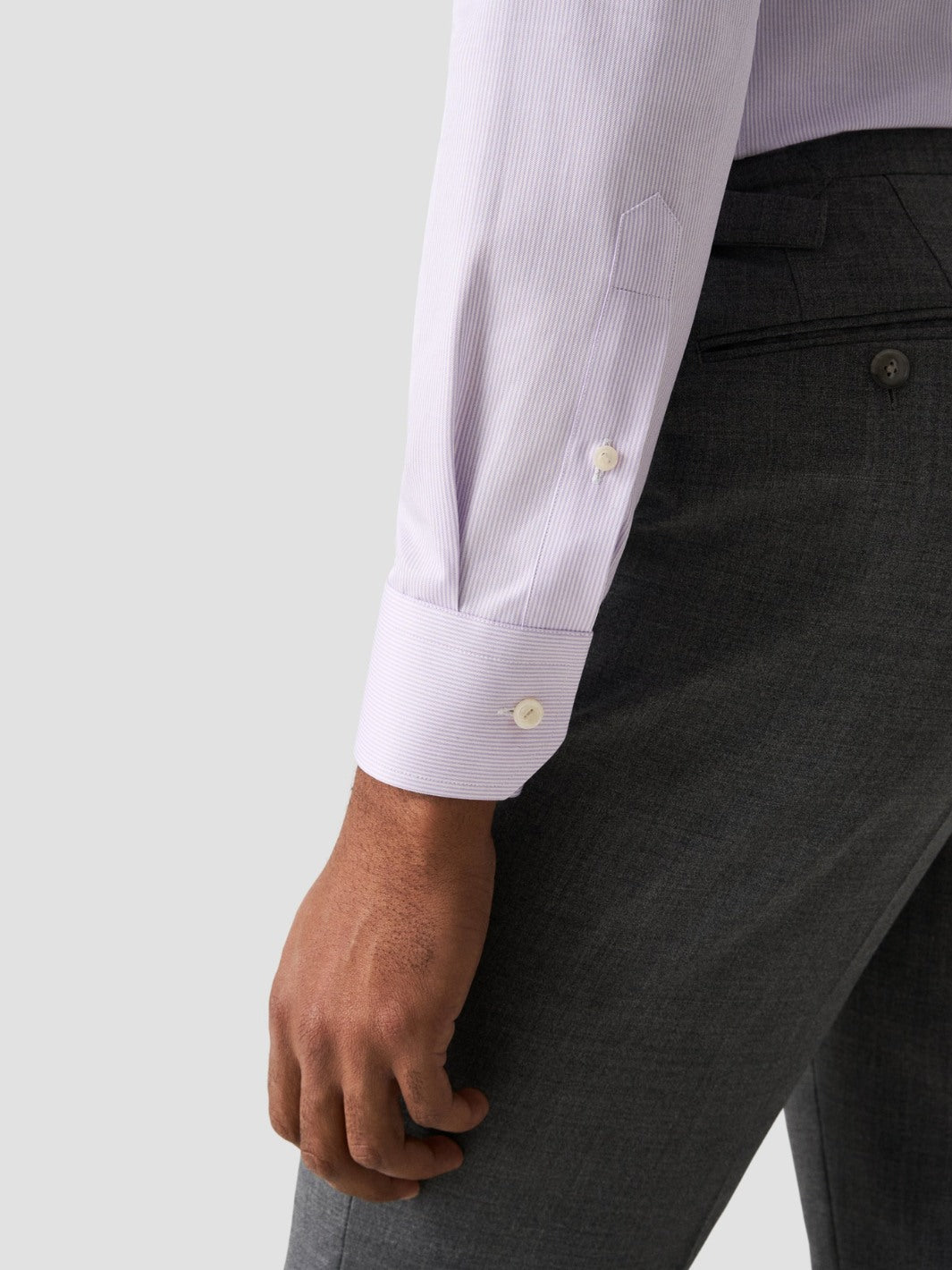 SLIM FINE STRIPE SIGNATURE TWILL SHIRT
