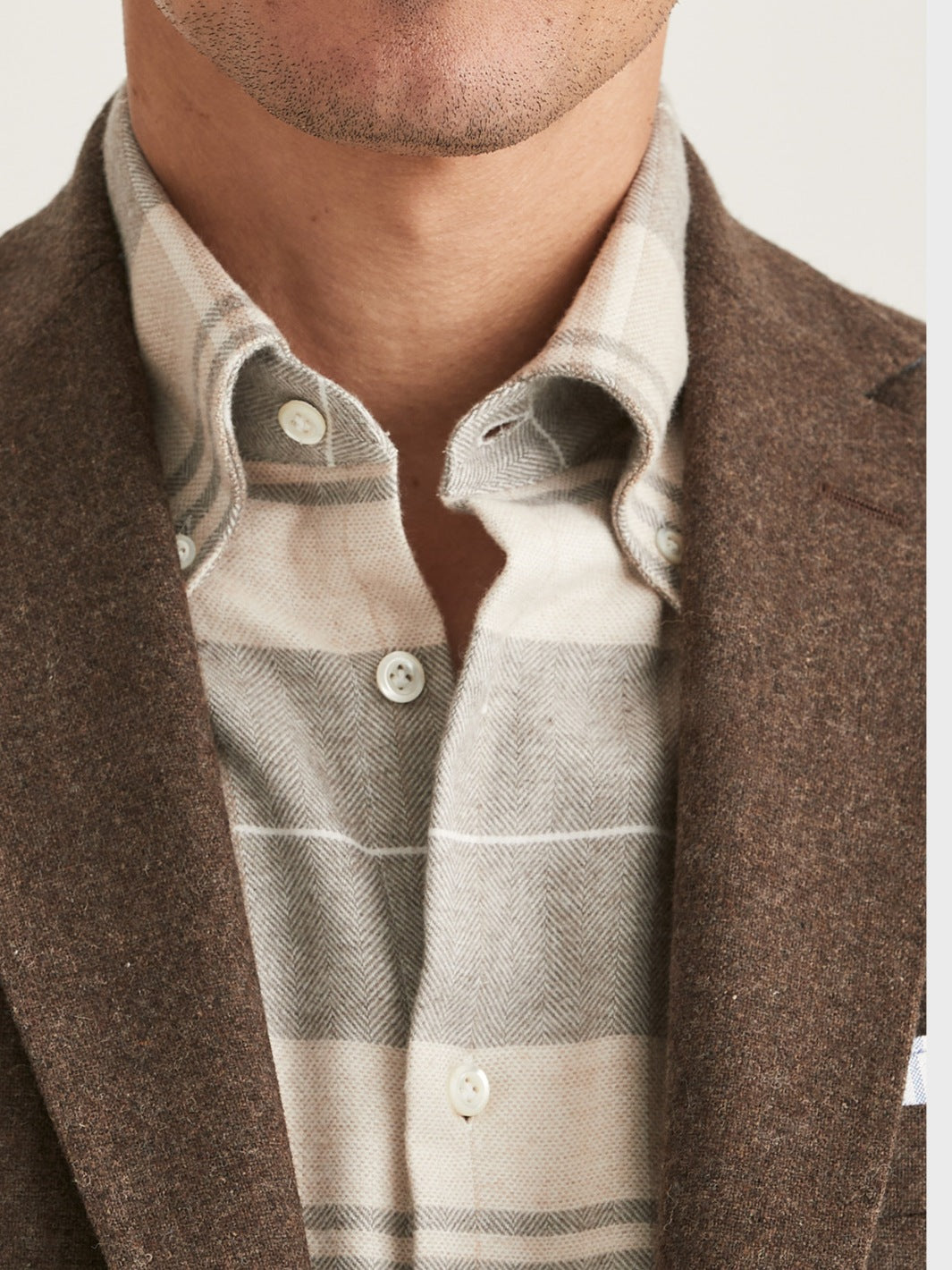 FLANNEL SUIT JACKET