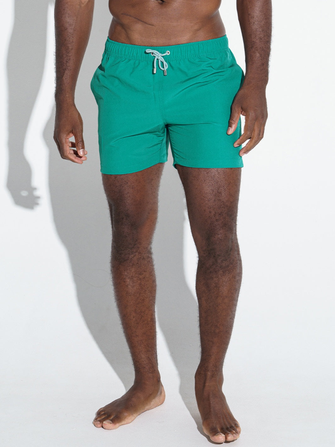 SOLID SWIM SHORTS