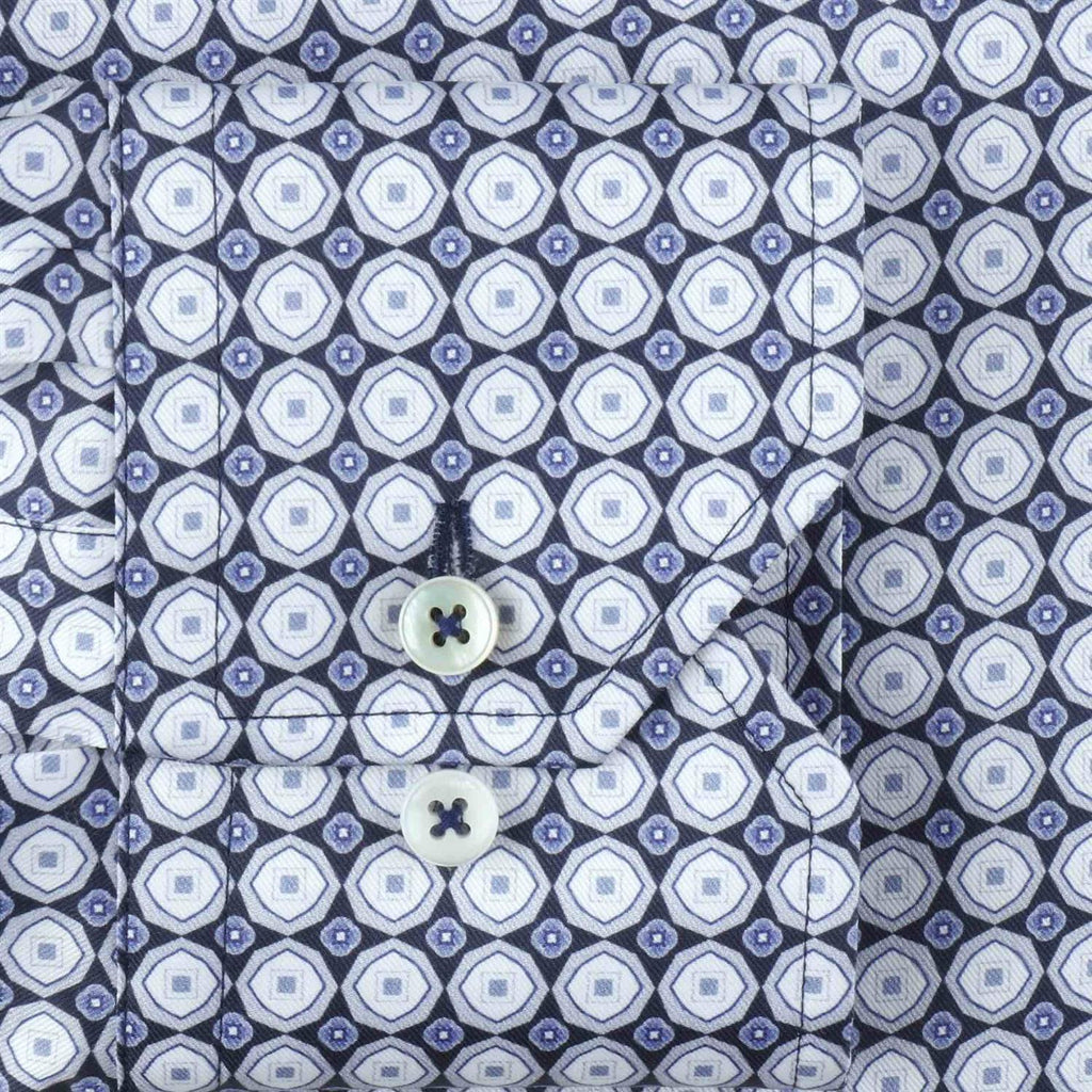 SHIRT MEDALLION PATTERNED SLIM SKJORTE