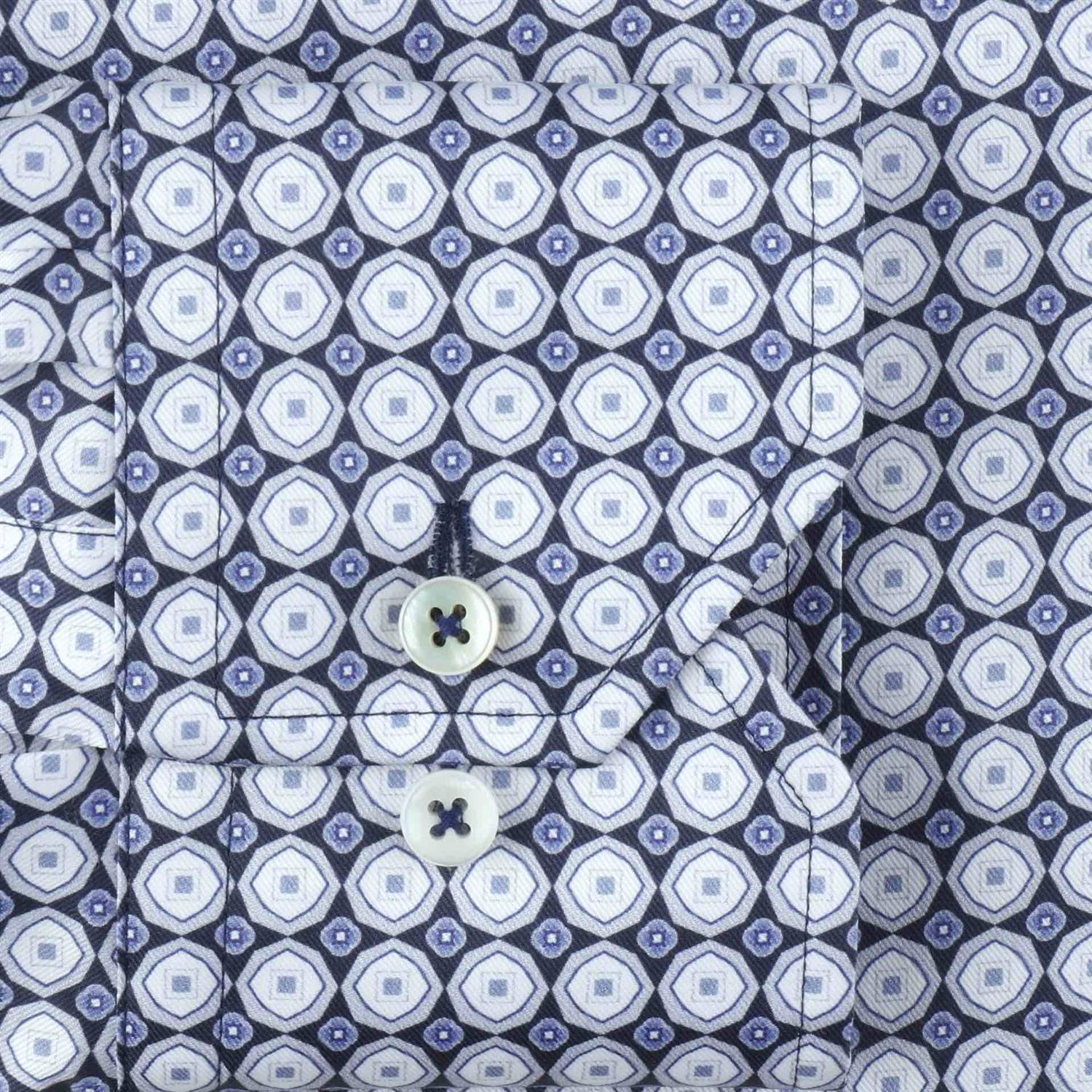 SHIRT MEDALLION PATTERNED SLIM SKJORTE