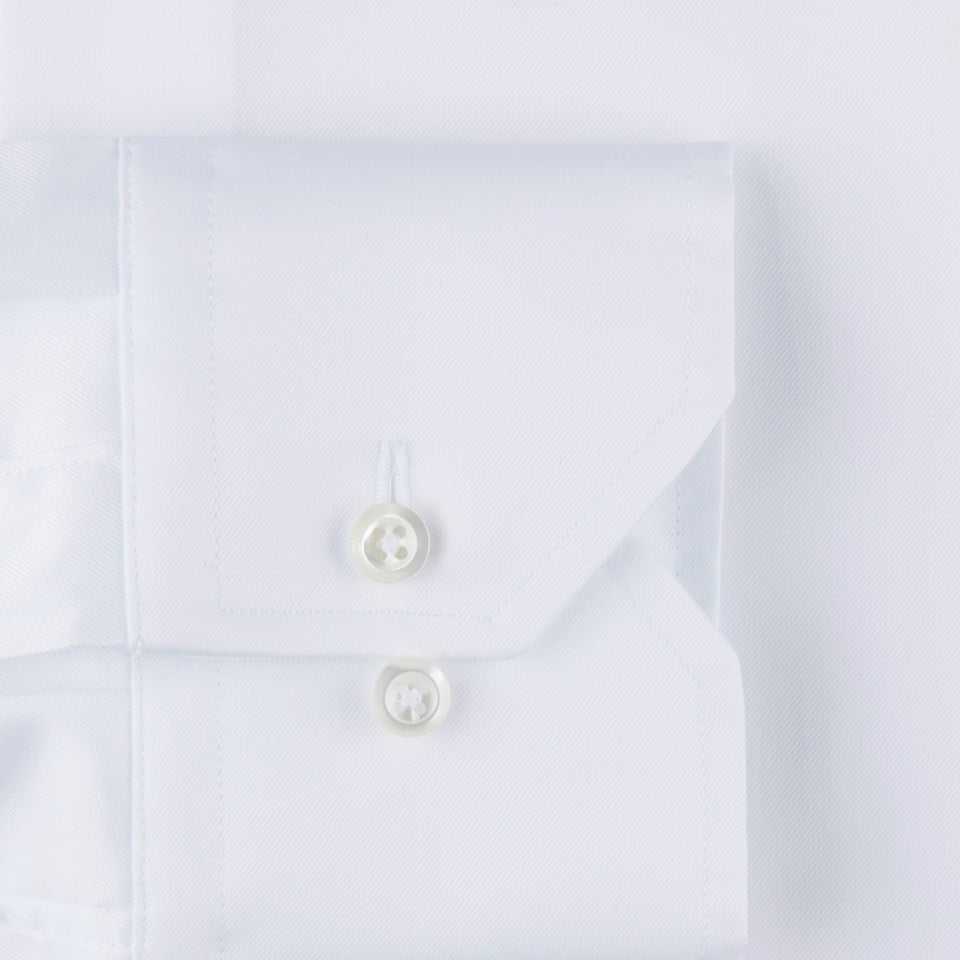SLIMLINE WHITE TWILL SKJORTE XL-SLEEVES