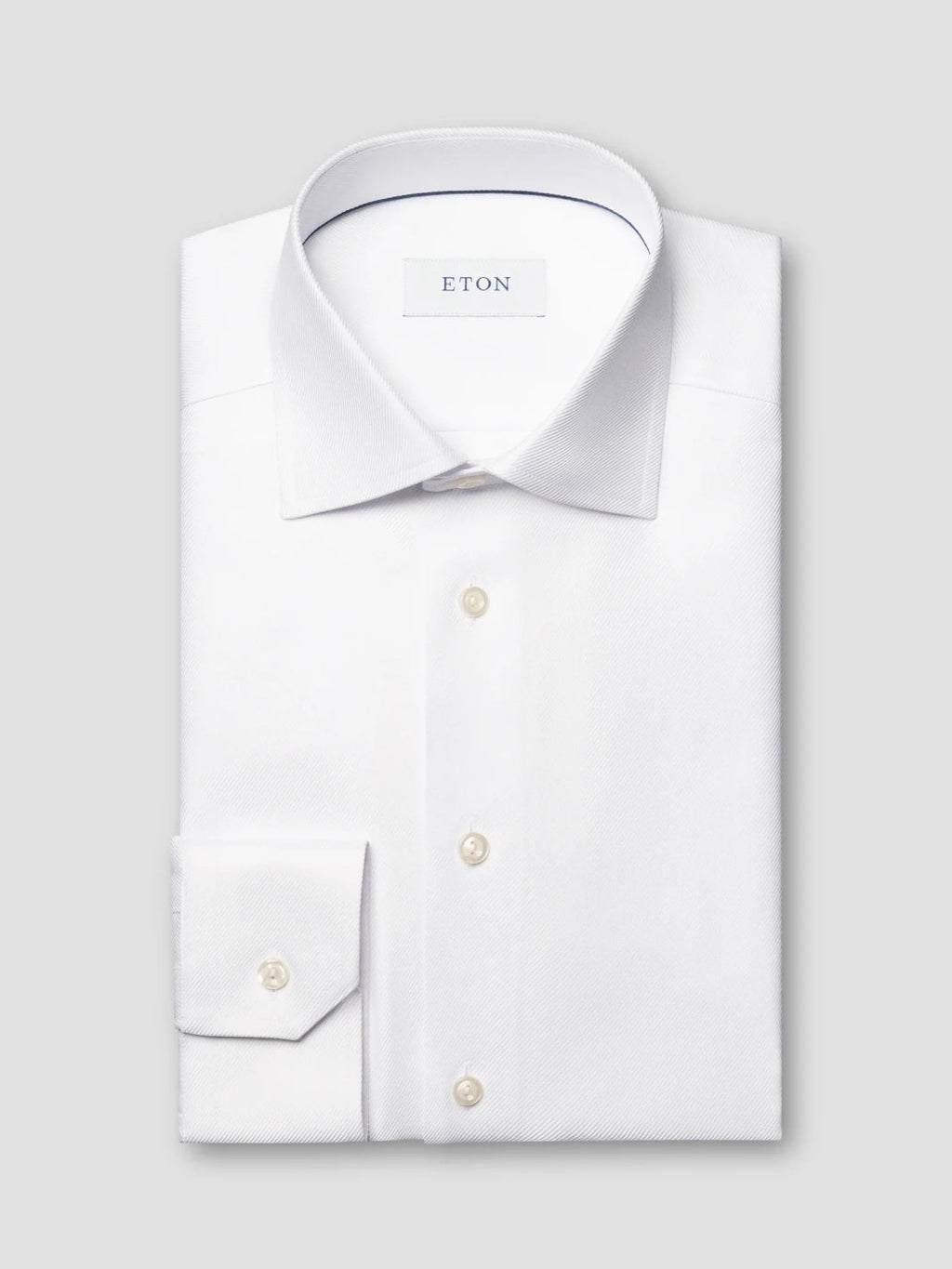 SLIM FIT TEXTURED TWILL SKJORTE