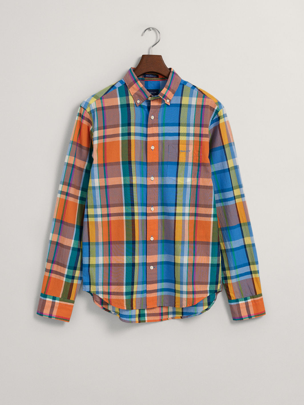 REGUALAR FIT COLORFUL MADRAS SHIRT