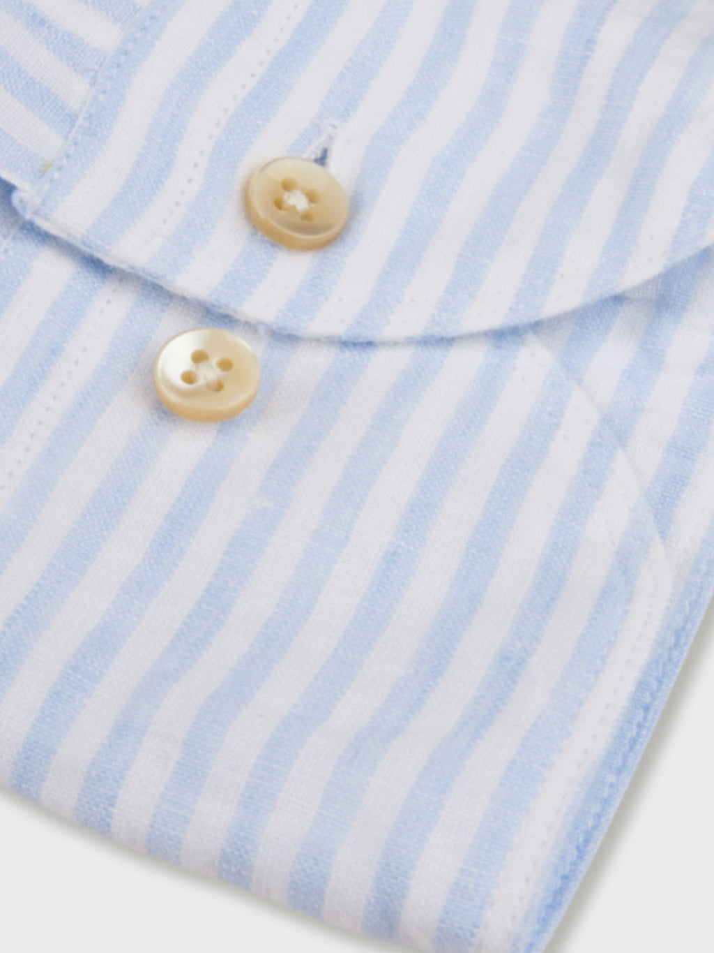FITTED STRIPED LINEN SHIRT