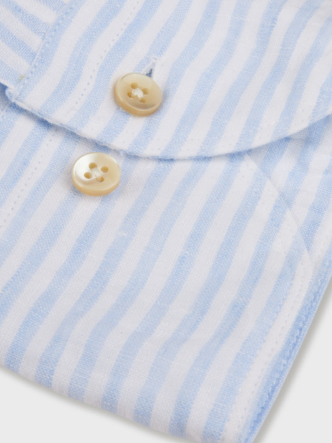 FITTED STRIPED LINEN SHIRT