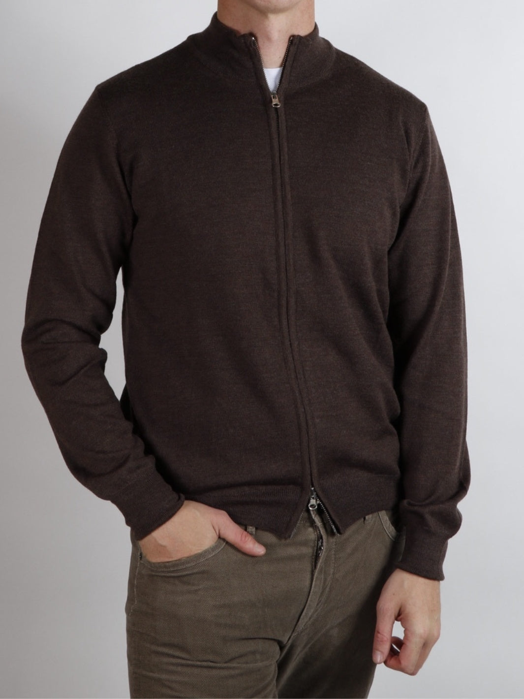 ZIP CARDIGAN MERINO