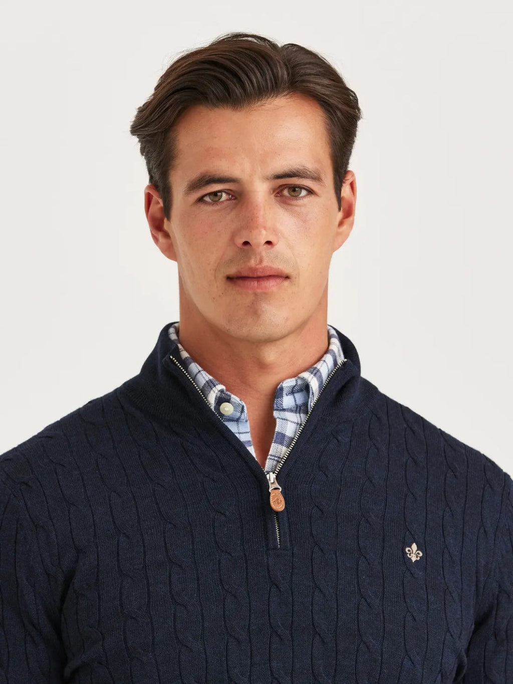 MERINO CABLE JOHN ZIP