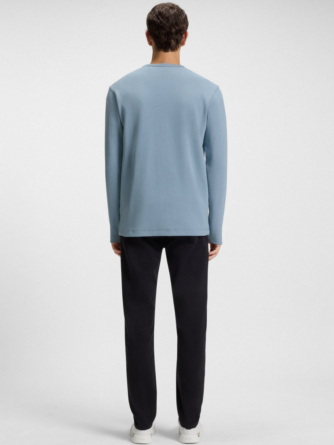 COTTON WAFFLE SWEATER