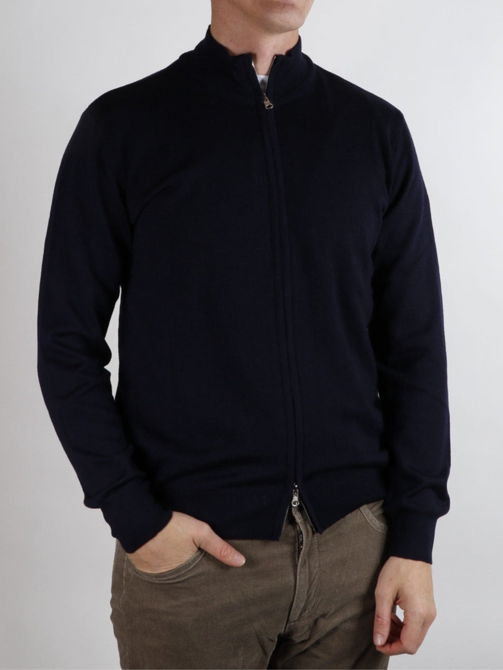 ZIP CARDIGAN MERINO