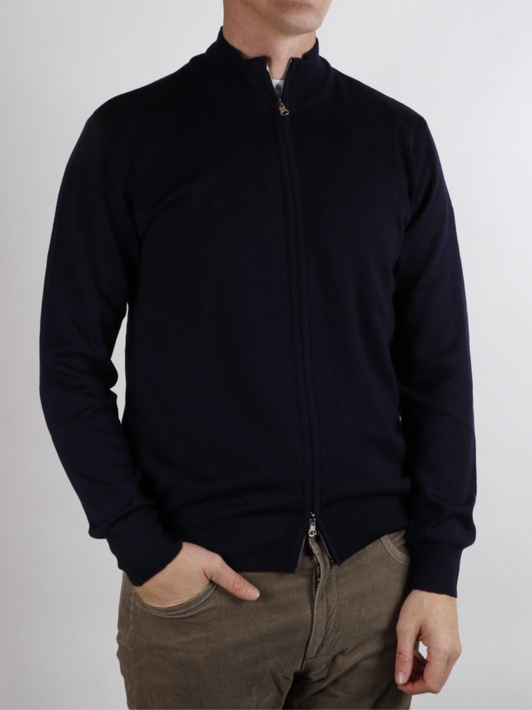 ZIP CARDIGAN MERINO