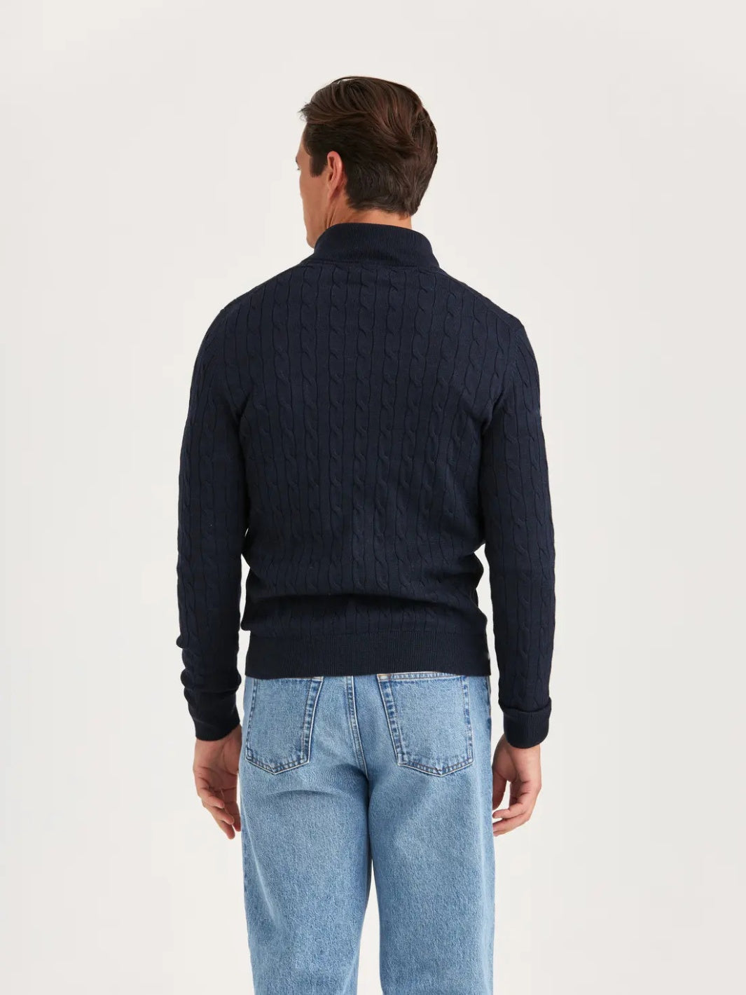 MERINO CABLE JOHN ZIP