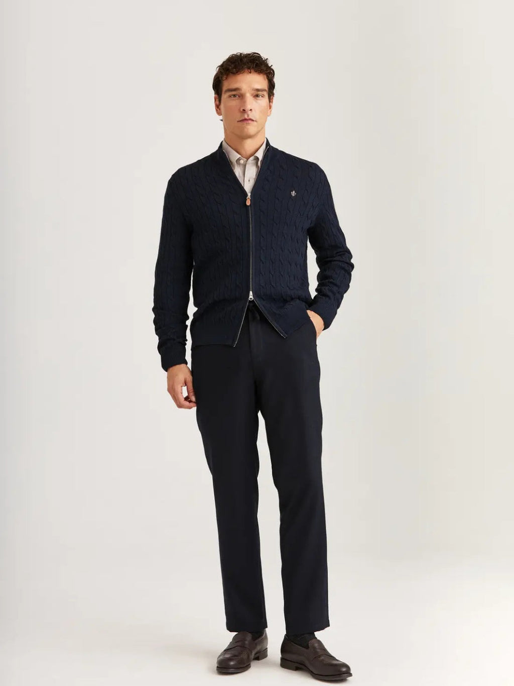 MERINO CABLE Z CARDIGAN
