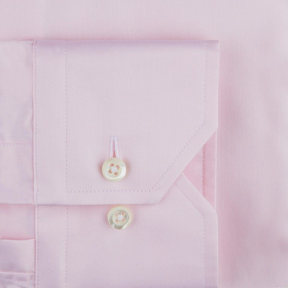 SLIMLINE PINK TWILL SKJORTE