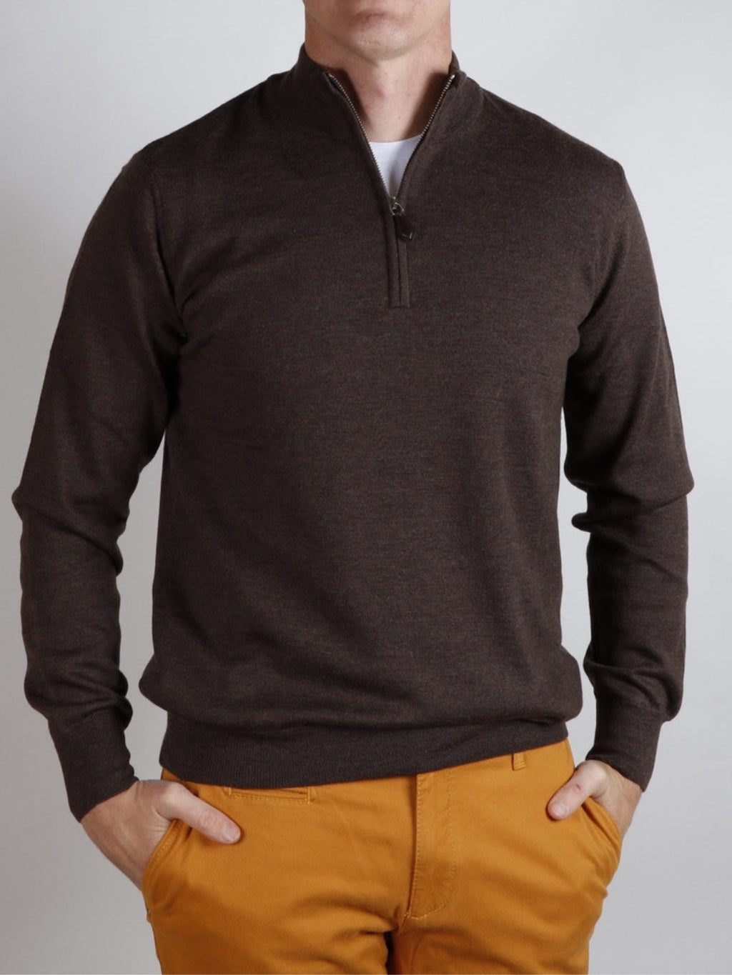 HALF ZIP MERINO
