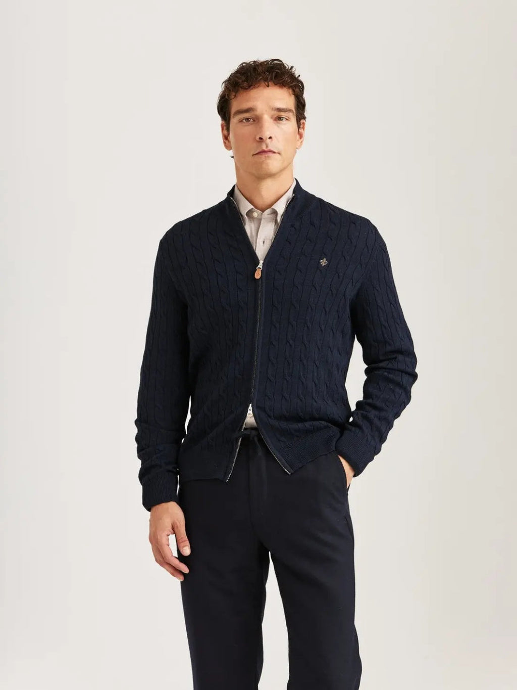 MERINO CABLE Z CARDIGAN