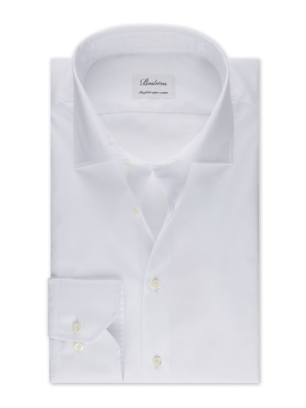 FITTED BODY WHITE TWILL SKJORTE XL-SLEEVES