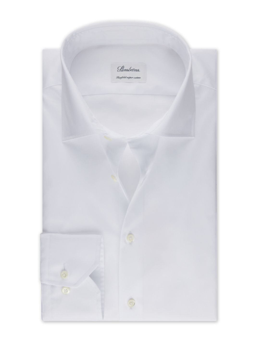 FITTED BODY WHITE TWILL SKJORTE XL-SLEEVES