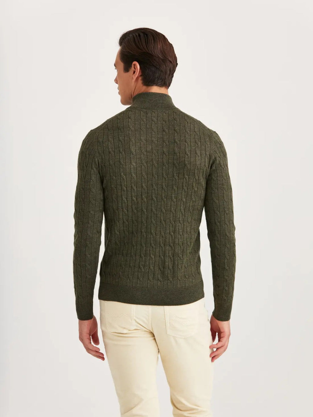MERINO CABLE JOHN ZIP