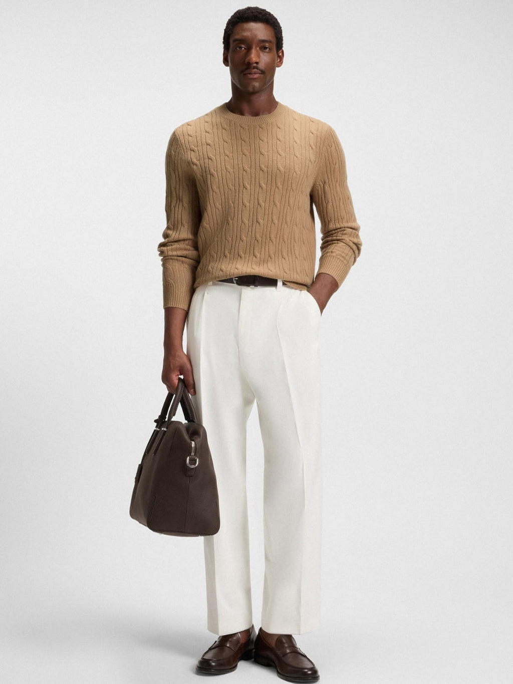 CABLE KNIT SWEATER