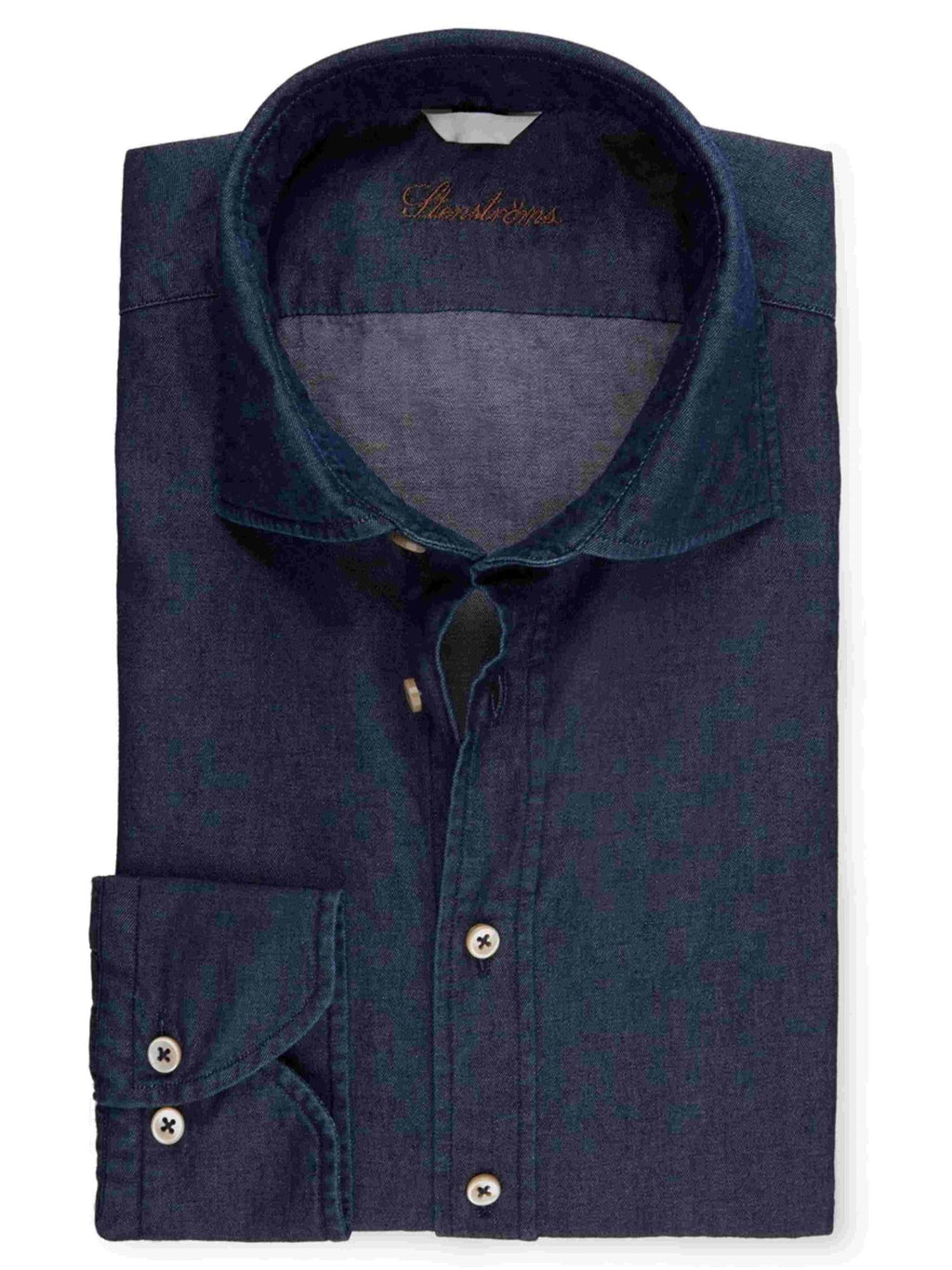 FITTED BODY DENIM SHIRT