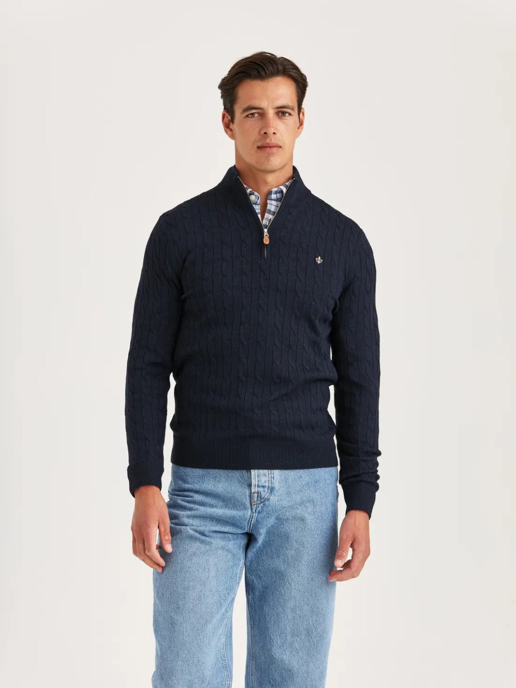 MERINO CABLE JOHN ZIP