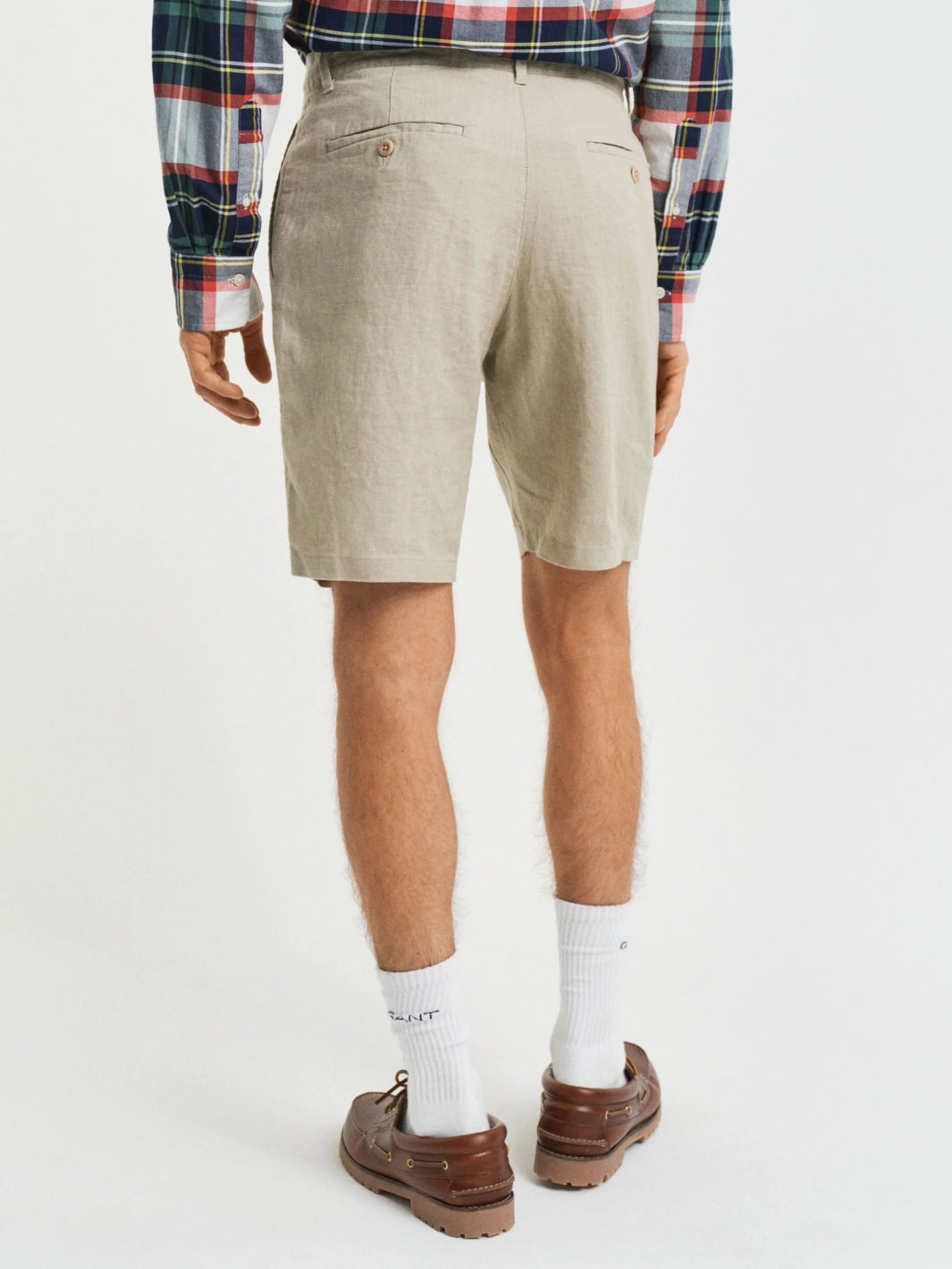 RELAXED FIT LINEN SHORTS