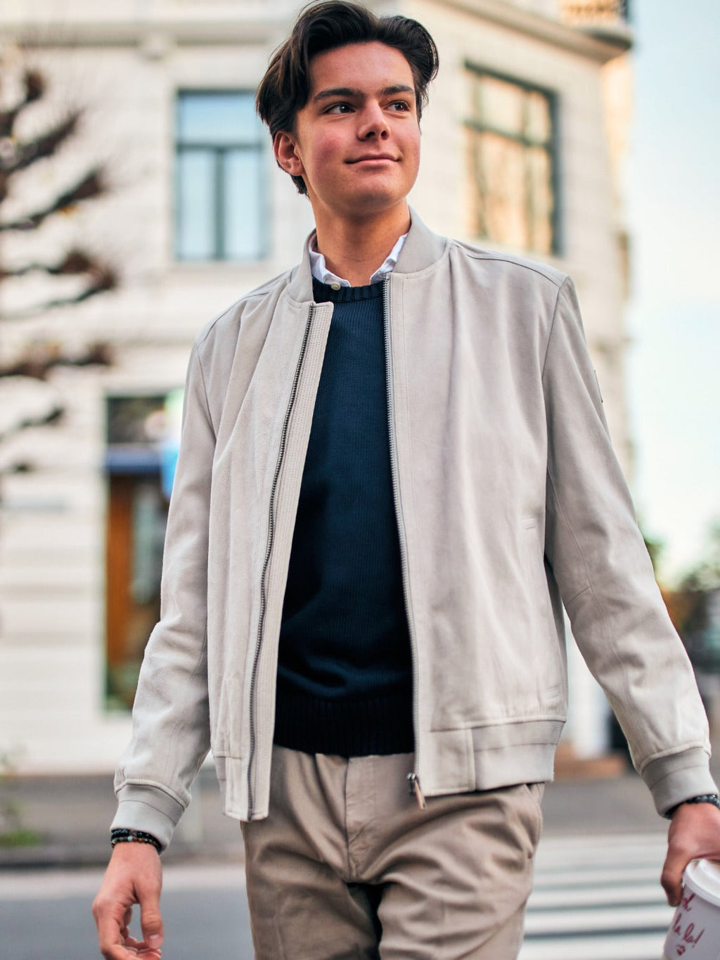 SUEDE BOMBER JACKET